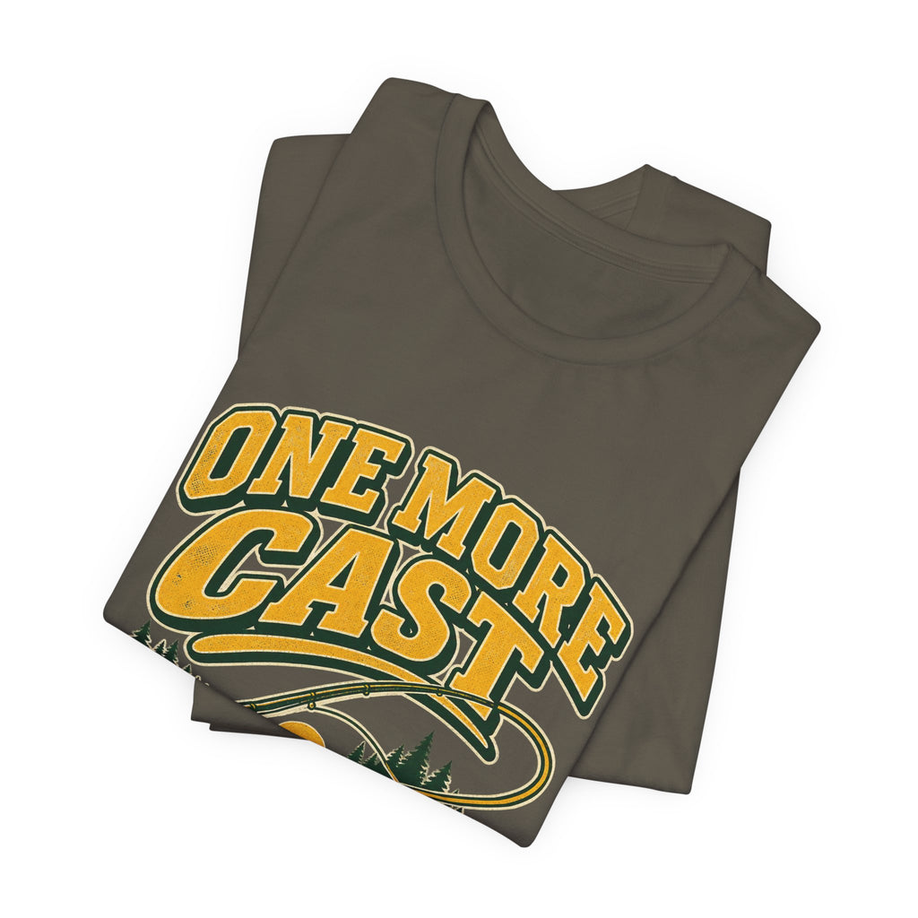 One More Cast Fishing T-Shirt — Vintage Angler Lake Tee