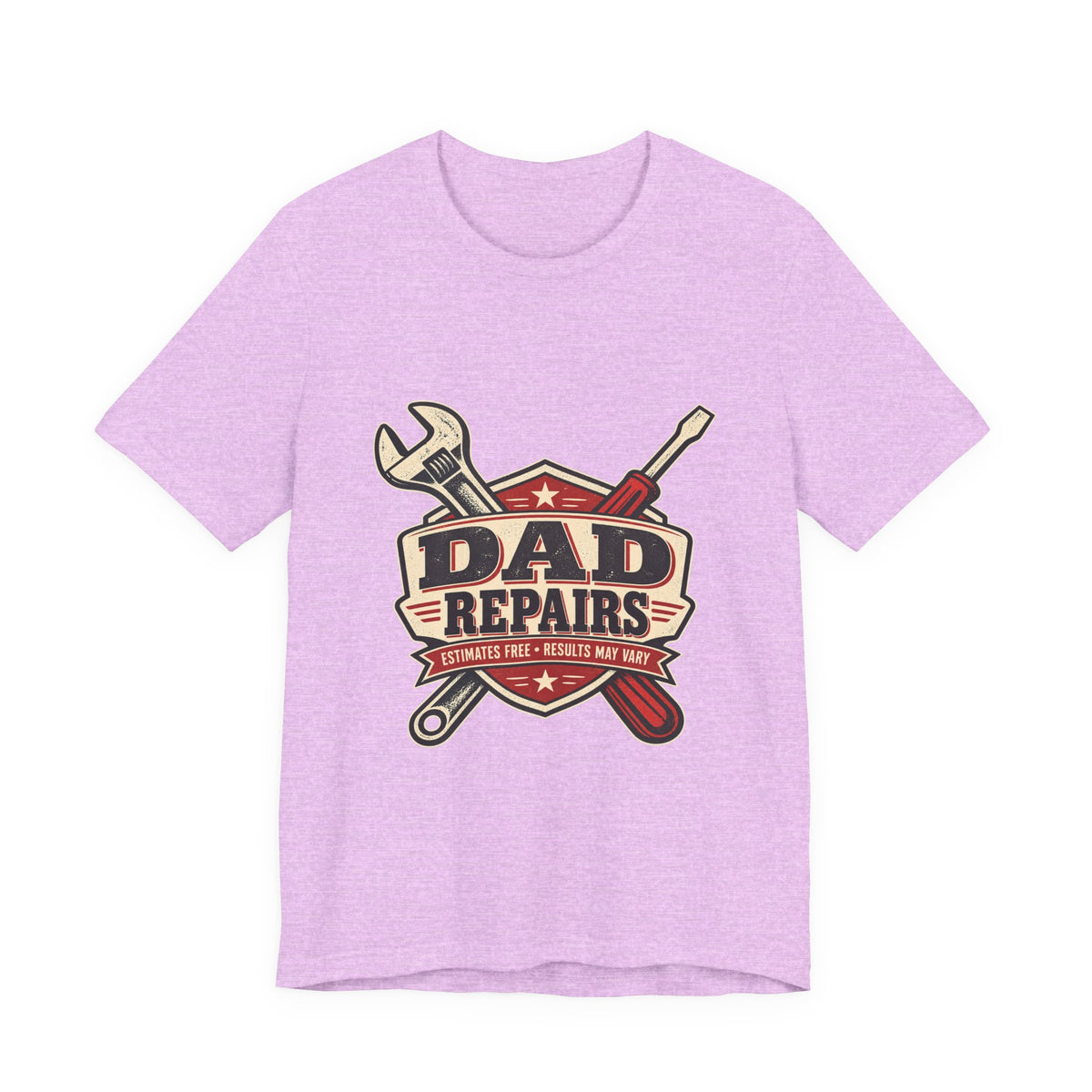 Dad Repairs Vintage Tool T-Shirt — Estimates Free, Results May Vary