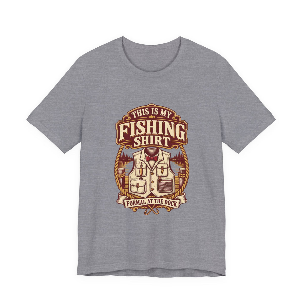 This Is My Fishing Shirt T-Shirt — Formal at the Dock Vintage Angler Tee