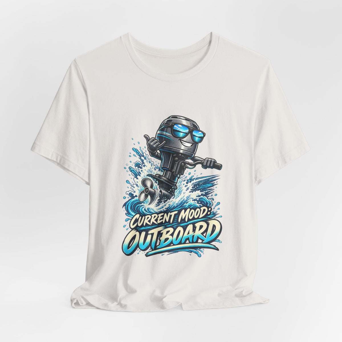 Current Mood: Outboard T-Shirt — Funny Boating and Outboard Motor Graphic Tee