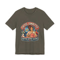 Coffee Committee T-Shirt, Meeting Before Talking Retro Coffee Lover Tee
