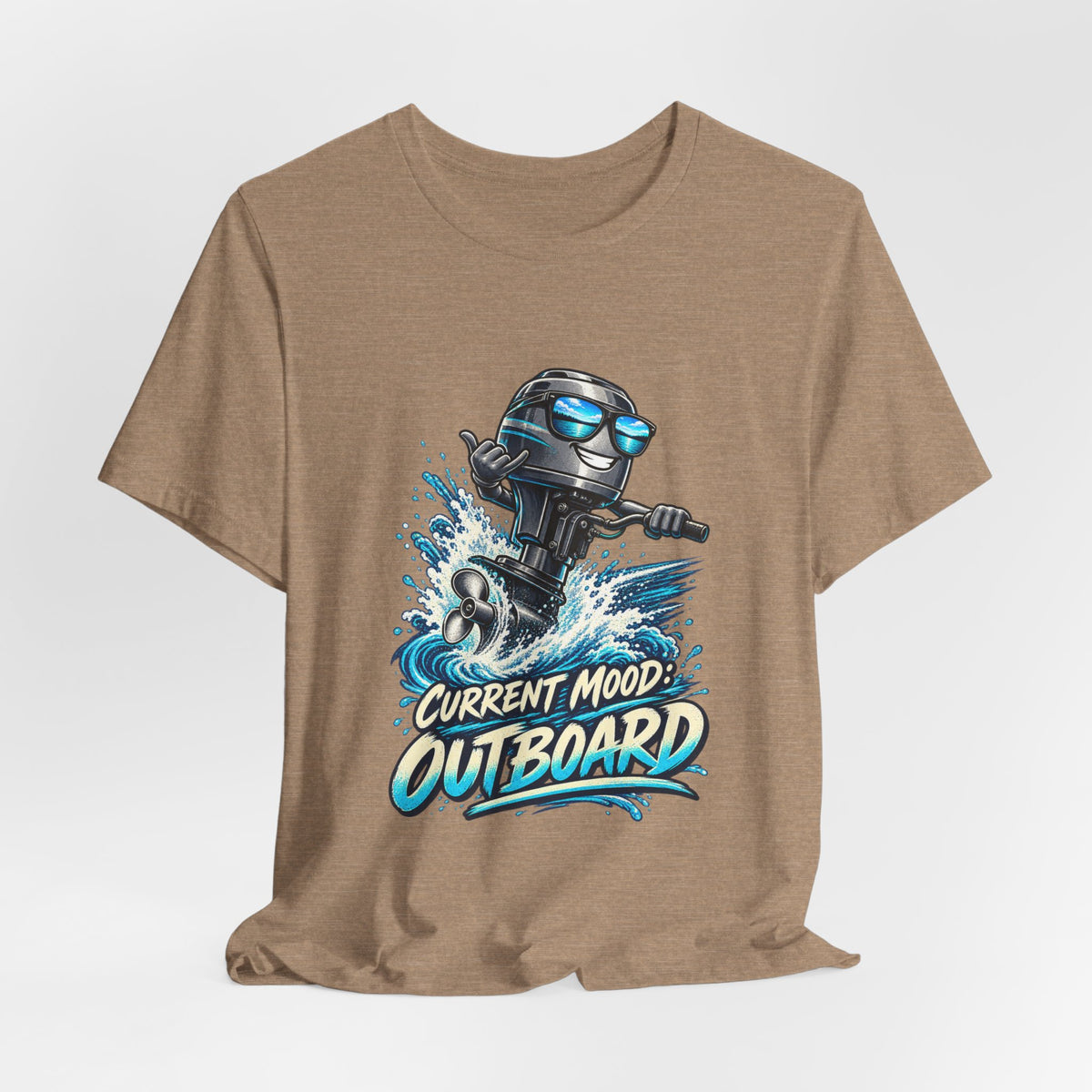 Current Mood: Outboard T-Shirt — Funny Boating and Outboard Motor Graphic Tee