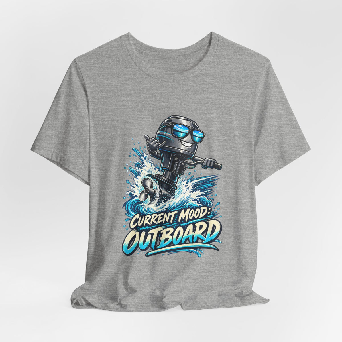 Current Mood: Outboard T-Shirt — Funny Boating and Outboard Motor Graphic Tee