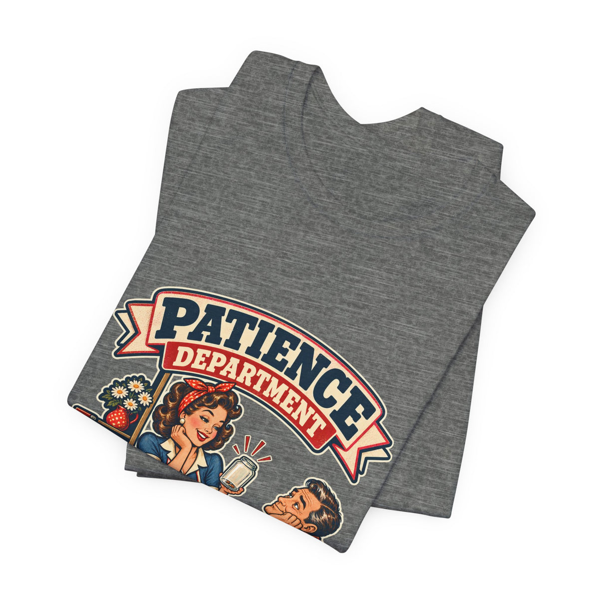 Patience Department Low Inventory Retro Diner Humor T-Shirt