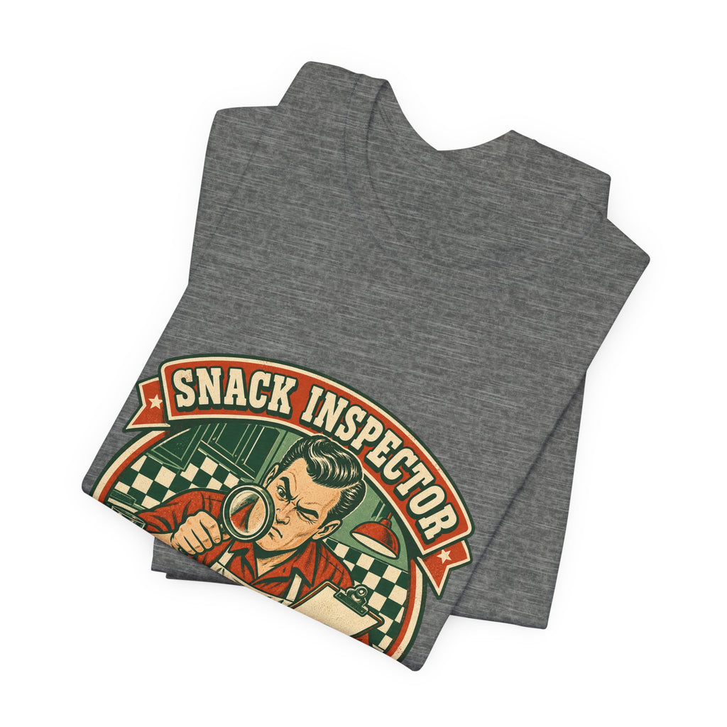 Snack Inspector Husband Approved T-Shirt – Vintage Food Detective Humor Tee