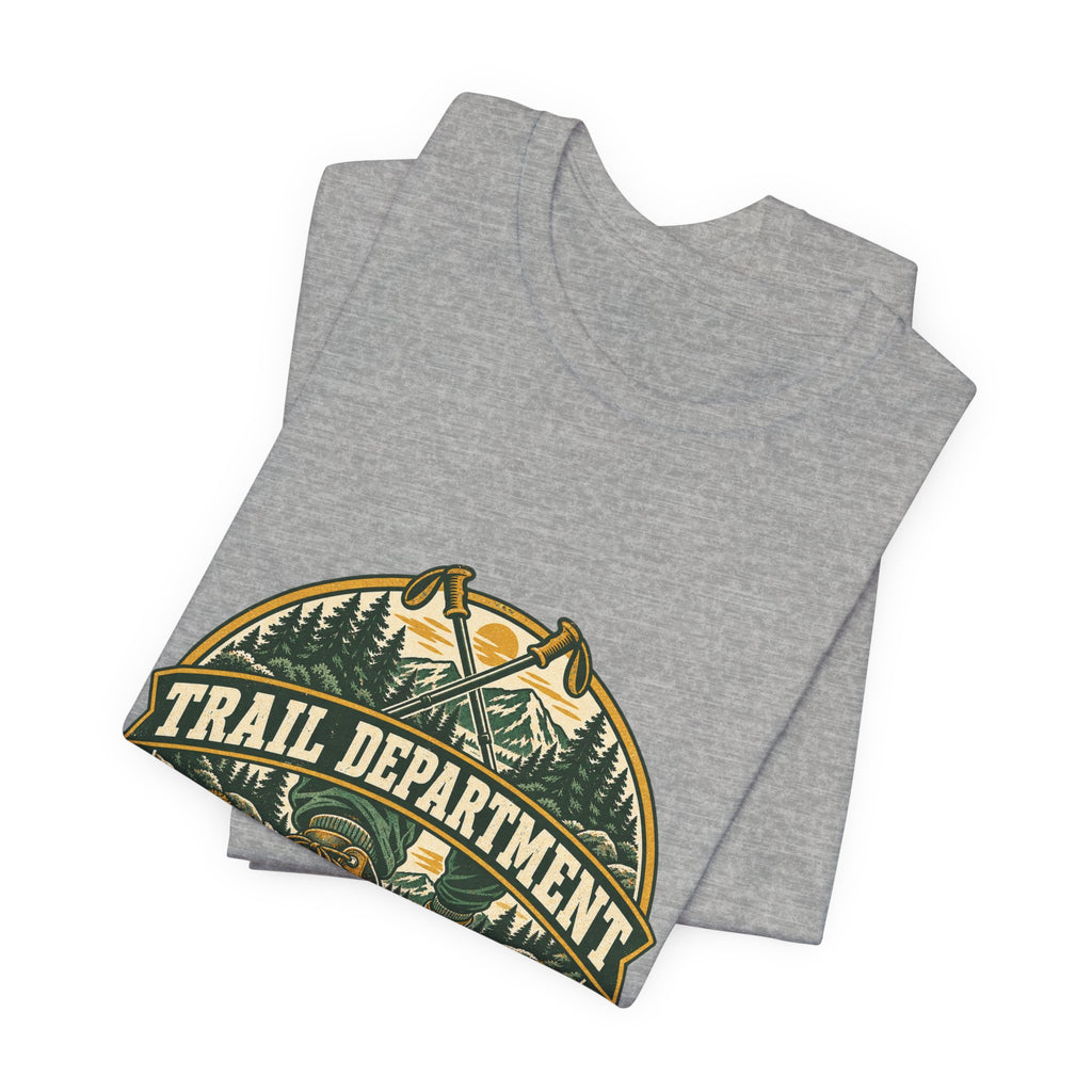 Trail Department Official Mud Inspector T-Shirt, Vintage Hiking Badge Tee