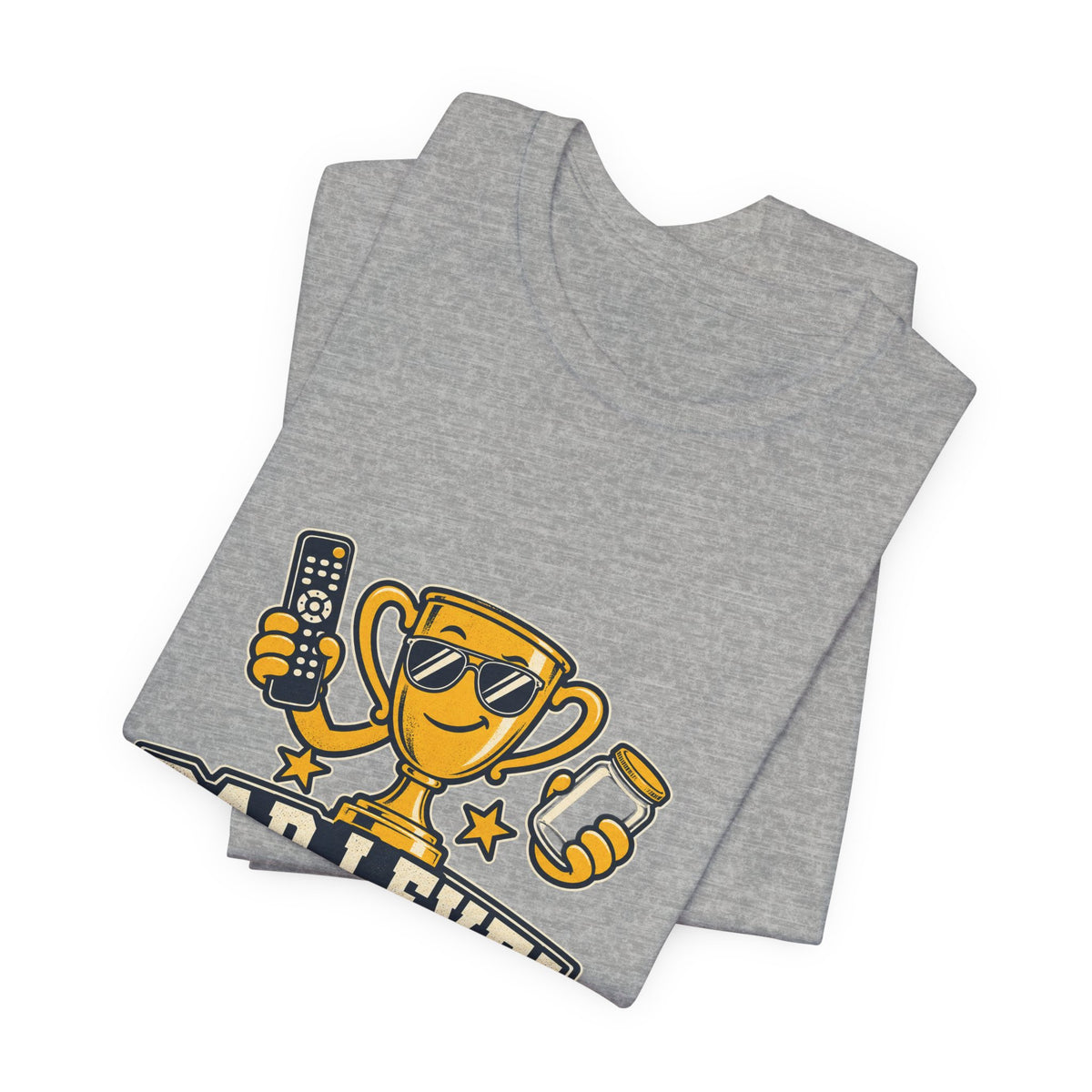 Dad Level Expert T-Shirt — Funny Trophy Dad Gift with Remote Finder, Jar Opener & Light Checker