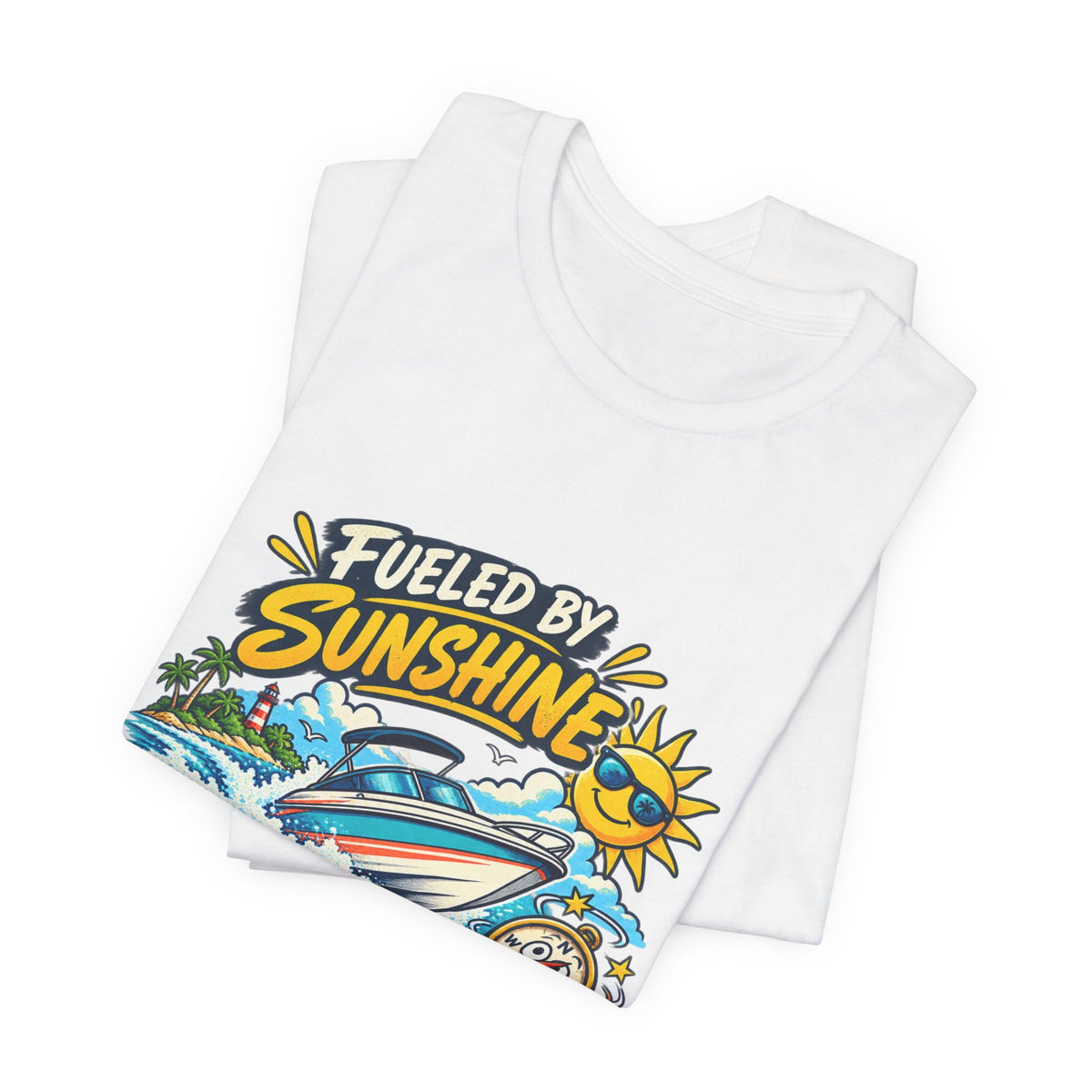 Fueled by Sunshine & Questionable Navigation Boat Adventure T-Shirt