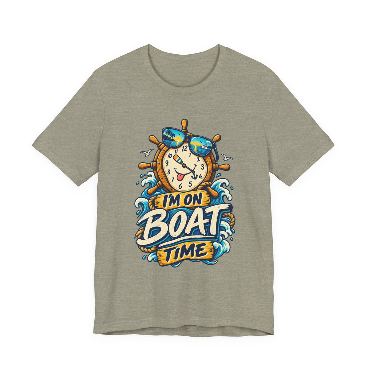 I'm on Boat Time T-Shirt — Funny Nautical Vintage Boating Design