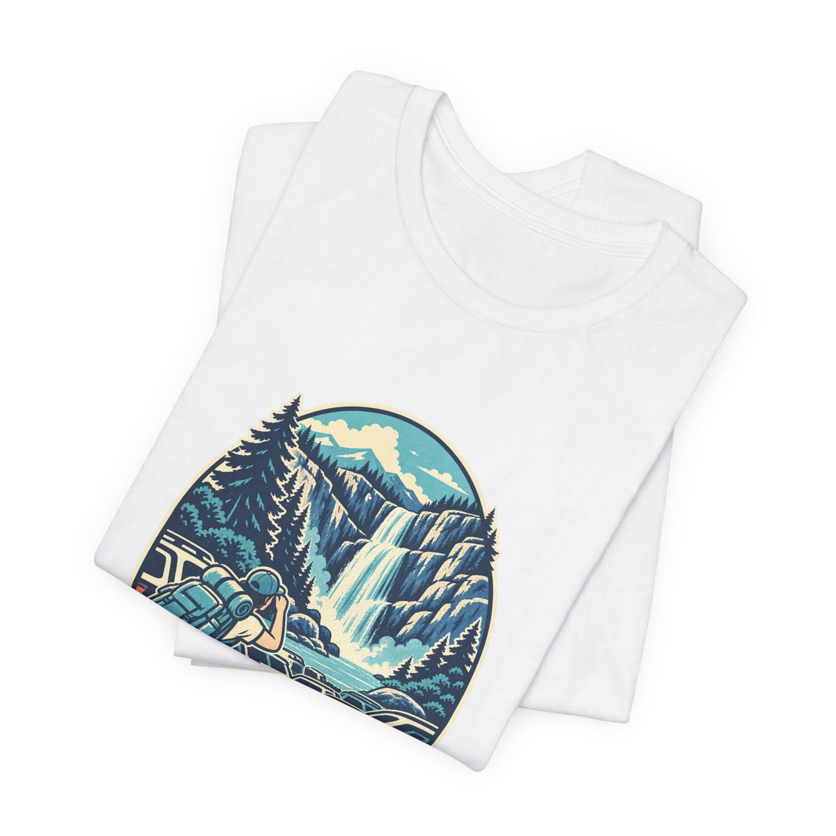 Waterfall Chaser T-Shirt — Mostly Chasing Parking Funny Road Trip Hiking Tee