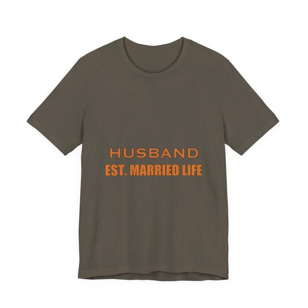 Husband Est. Married Life T-Shirt — Funny Marriage Humor Vintage Tee