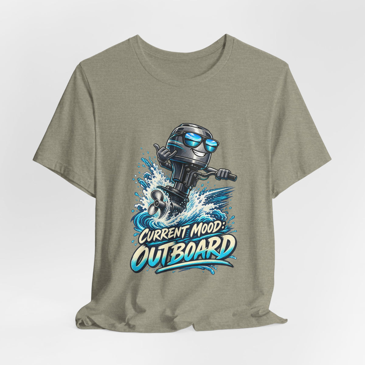 Current Mood: Outboard T-Shirt — Funny Boating and Outboard Motor Graphic Tee