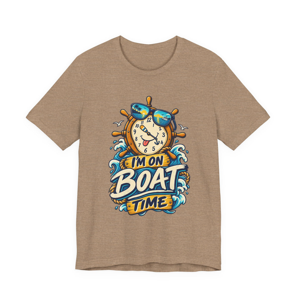 I'm on Boat Time T-Shirt — Funny Nautical Vintage Boating Design