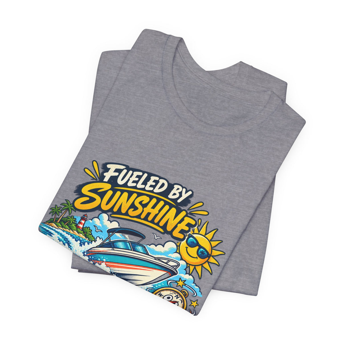Fueled by Sunshine & Questionable Navigation Boat Adventure T-Shirt