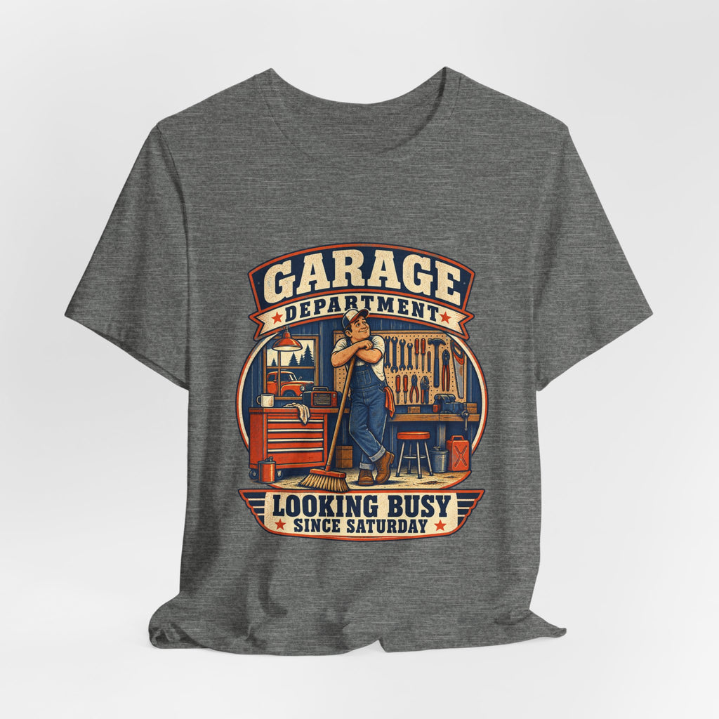 Garage Department Looking Busy Since Saturday Vintage Mechanic T-Shirt