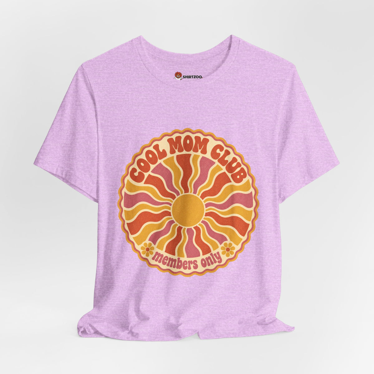 Cool Mom Club Tee — Retro Sun Graphic "Members Only" Mother's Day Shirt