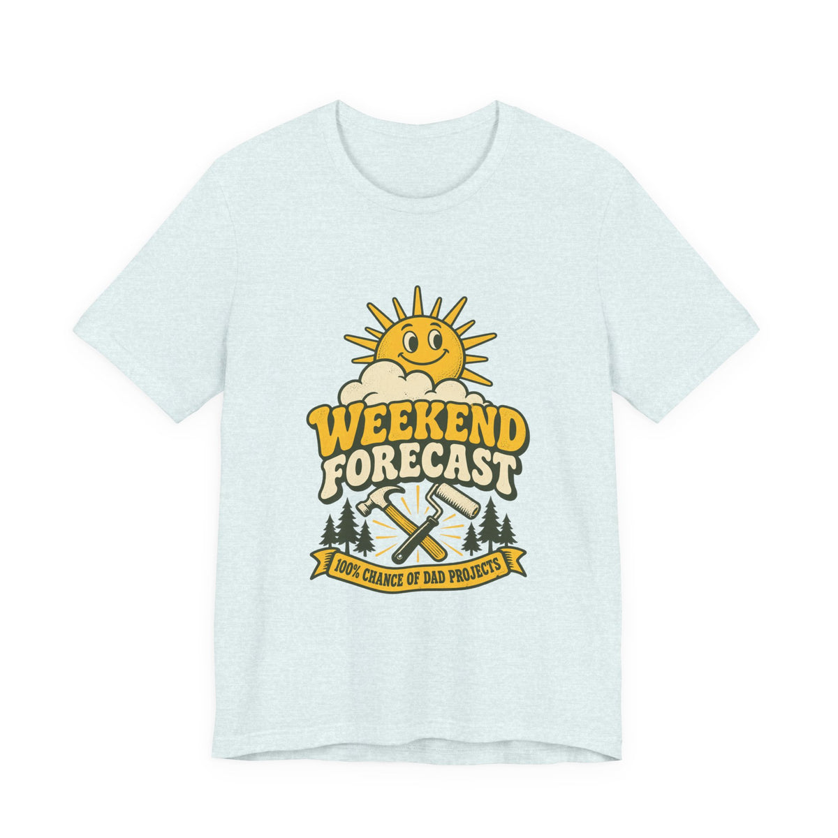 Weekend Forecast Dad Projects T-Shirt – Funny Vintage DIY Dad Tee