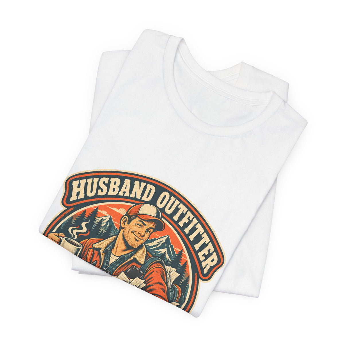 Husband Outfitter Coffee Keys Receipts T-Shirt — Retro Multitasker Husband Humor Tee