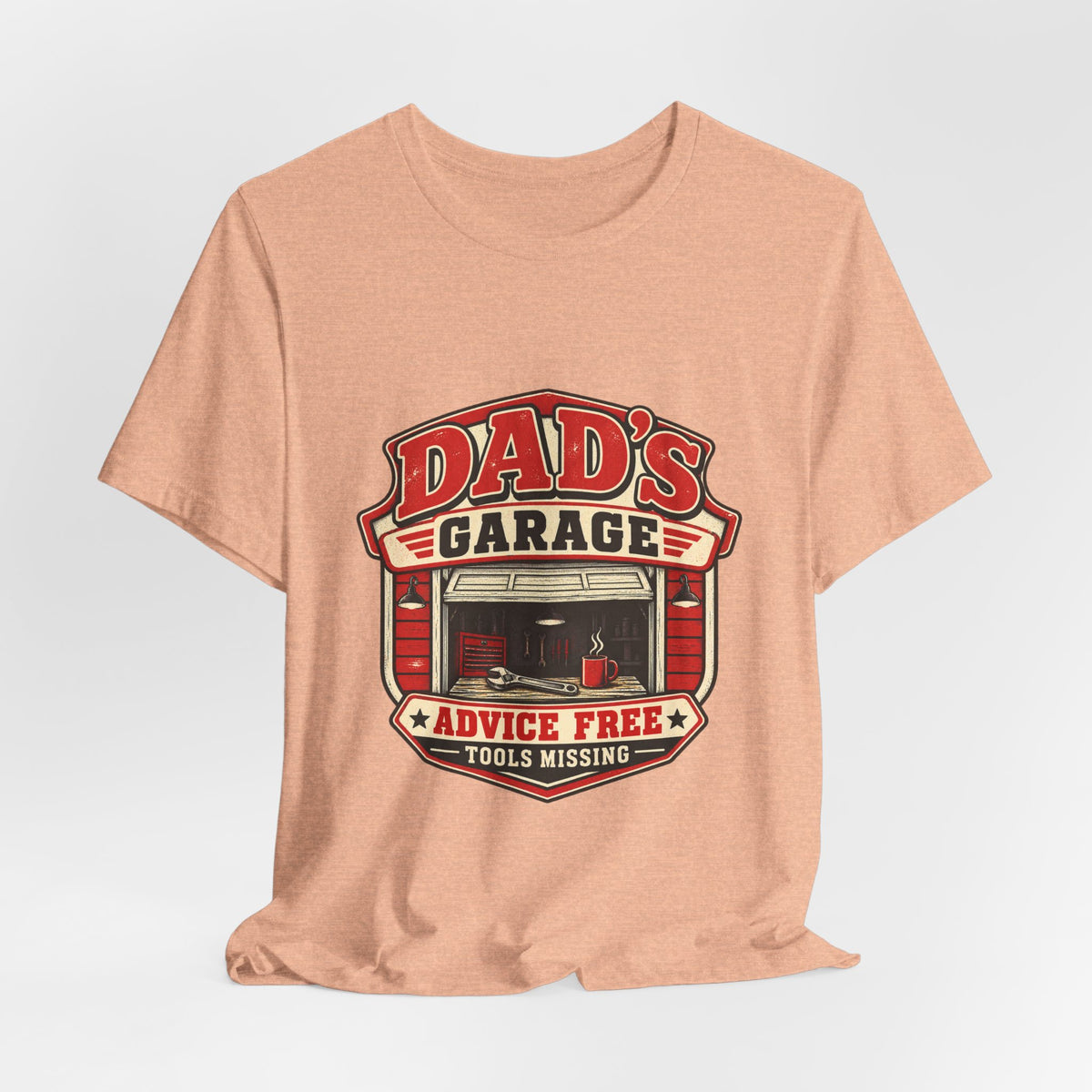 Dad’s Garage T-Shirt — Advice Free, Tools Missing Vintage Mechanic Tee