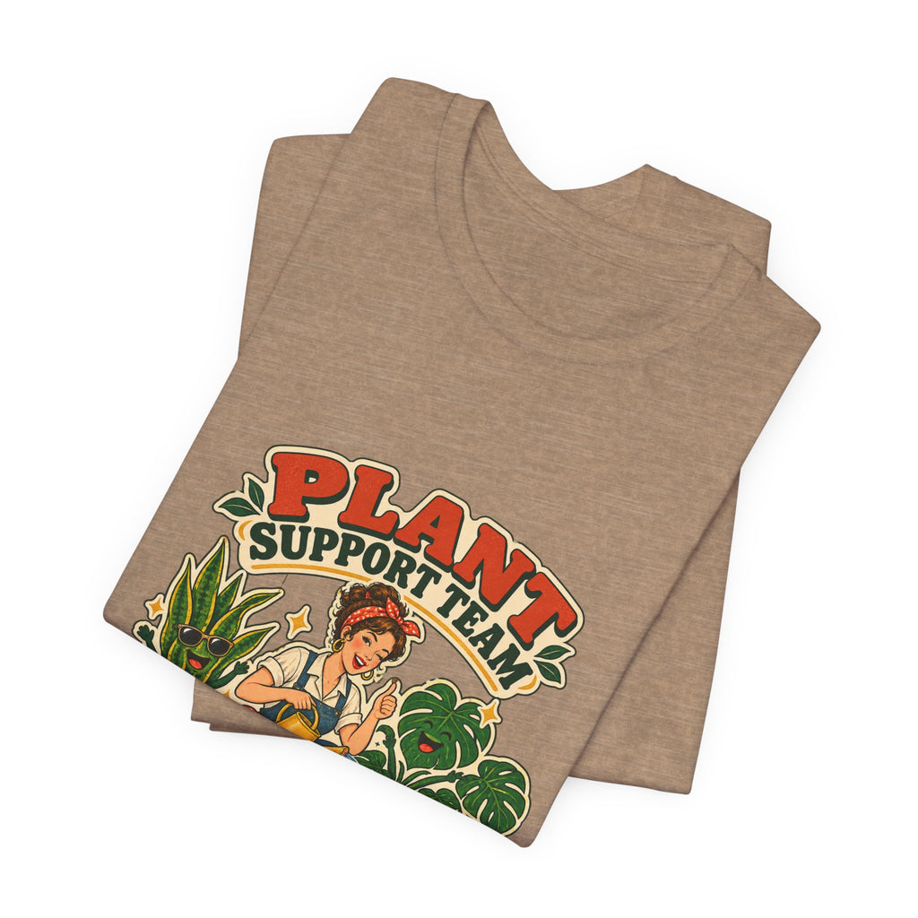 Plant Support Team T-Shirt, Talking Them Through It Vintage Plant Lady Tee
