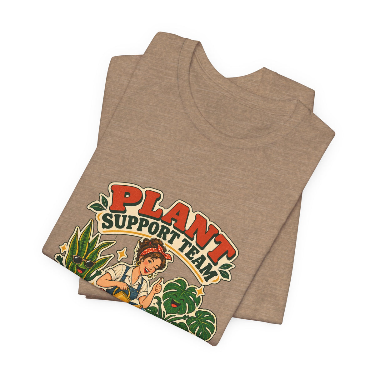 Plant Support Team T-Shirt, Talking Them Through It Vintage Plant Lady Tee