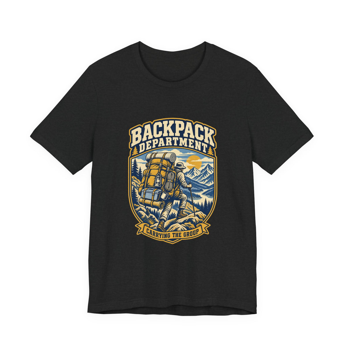 Backpack Department T-Shirt — Carrying the Group Vintage Hiking Tee