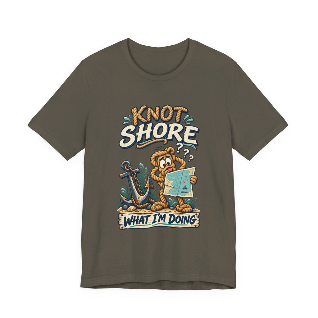 Knot Shore What I'm Doing T-Shirt — Funny Nautical Rope Character Humor Tee