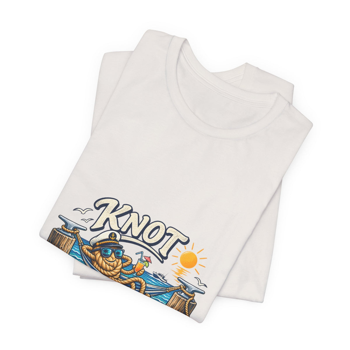 Knot Working Today Nautical T-Shirt — Funny Relaxed Sailor Beach Design