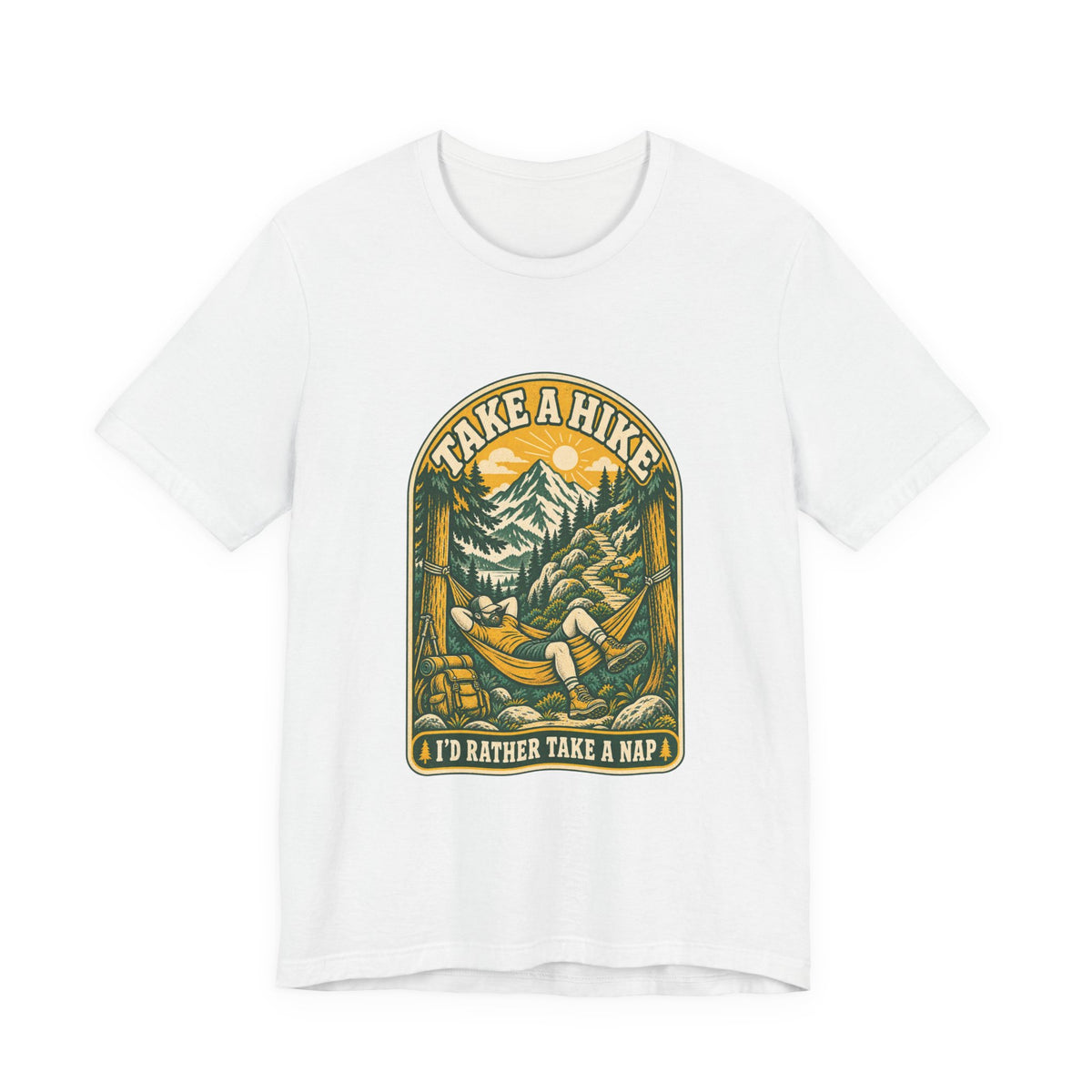 I'd Rather Take a Nap Vintage Hiking T-Shirt — Hammock Mountain Outdoors Tee