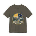 Mountain Time T-Shirt, No Clock Required Vintage Hiking Mountain Lake Tee
