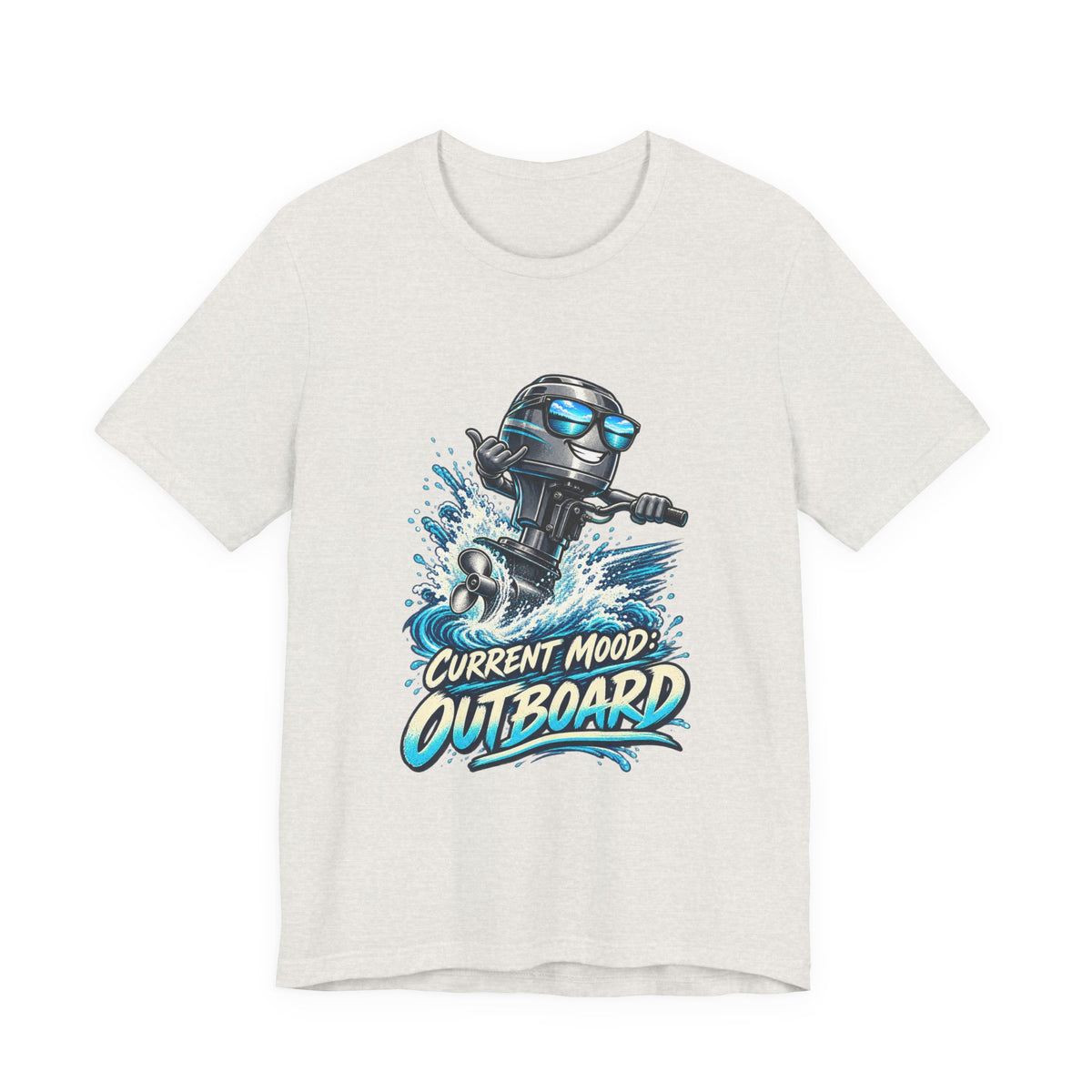 Current Mood: Outboard T-Shirt — Funny Boating and Outboard Motor Graphic Tee