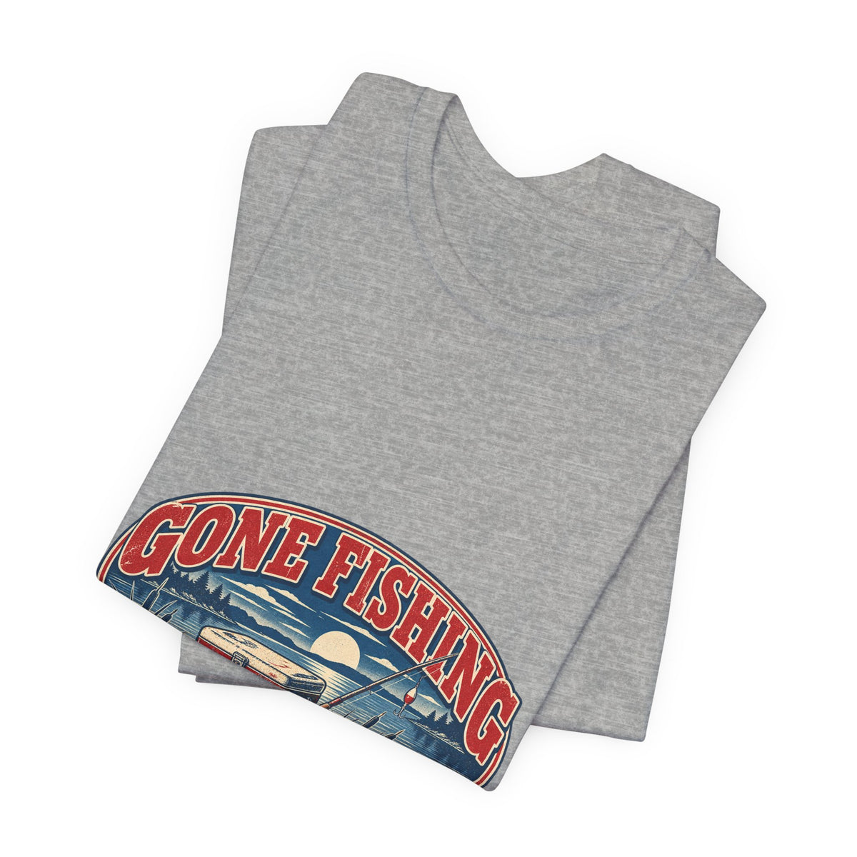 Gone Fishing T-Shirt — Back When the Cooler Is Empty Vintage Fishing Tee