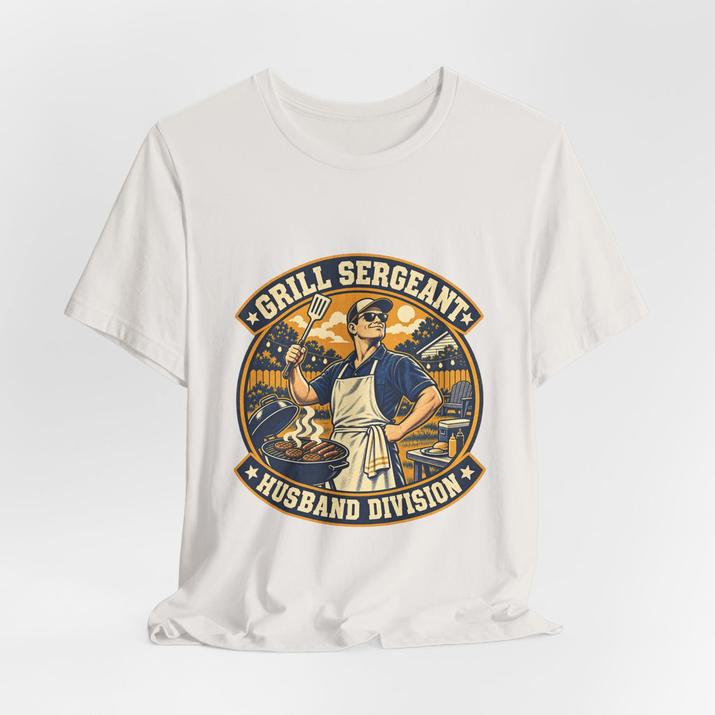 Grill Sergeant Husband Division Vintage BBQ T-Shirt