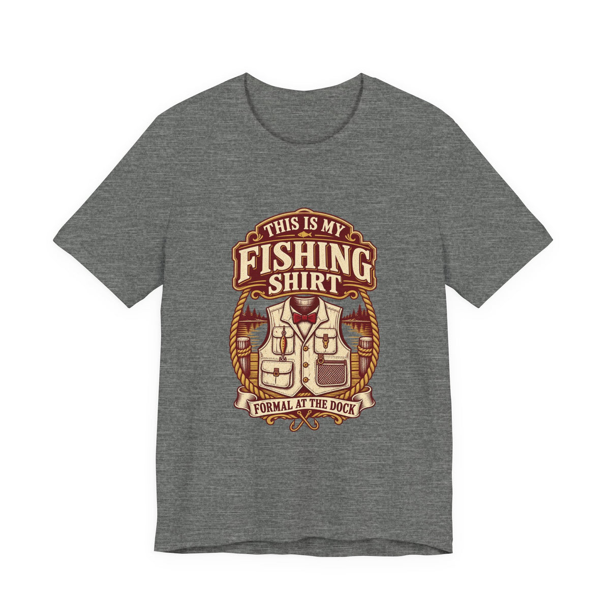 This Is My Fishing Shirt T-Shirt — Formal at the Dock Vintage Angler Tee