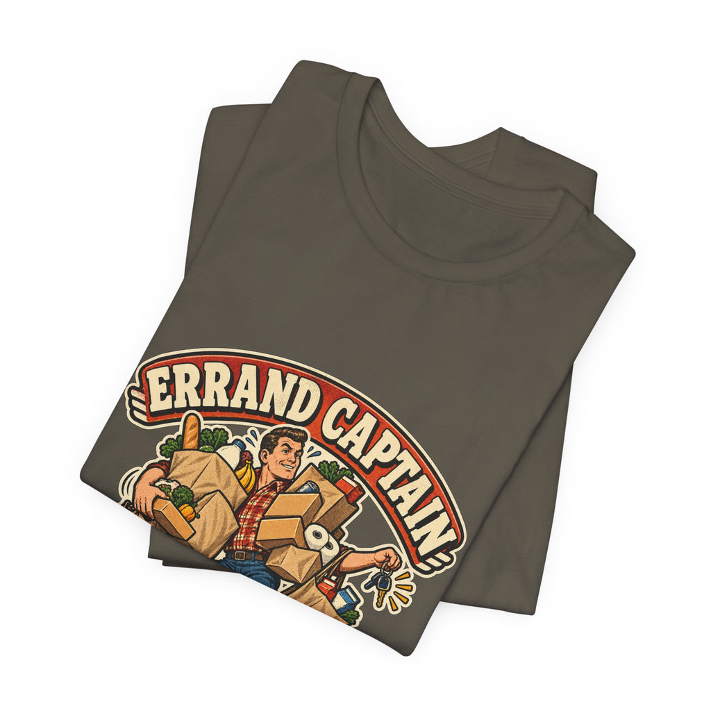 Errand Captain One Trip Maximum T-Shirt — Retro Grocery Haul Humor Tee