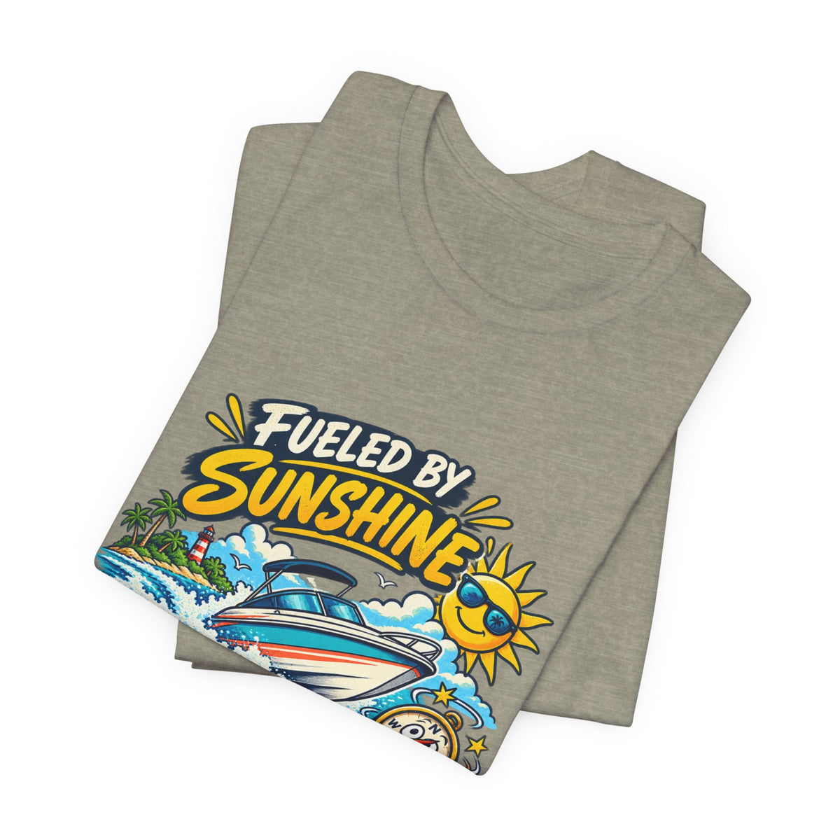 Fueled by Sunshine & Questionable Navigation Boat Adventure T-Shirt