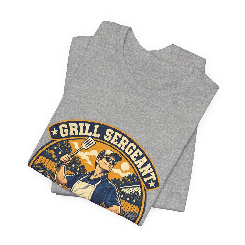 Grill Sergeant Husband Division Vintage BBQ T-Shirt