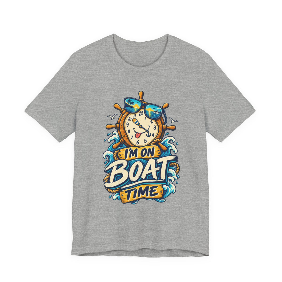 I'm on Boat Time T-Shirt — Funny Nautical Vintage Boating Design