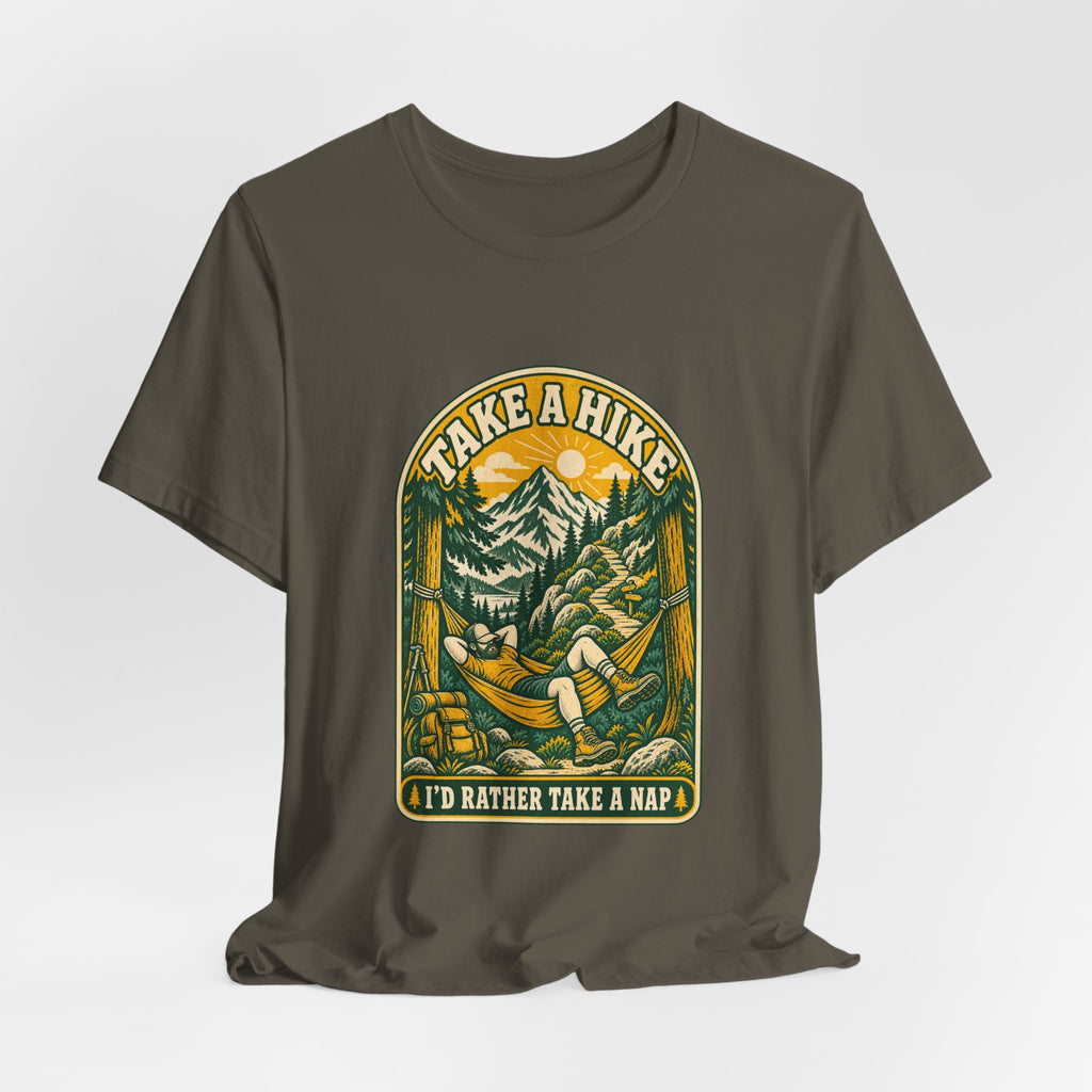 I'd Rather Take a Nap Vintage Hiking T-Shirt — Hammock Mountain Outdoors Tee