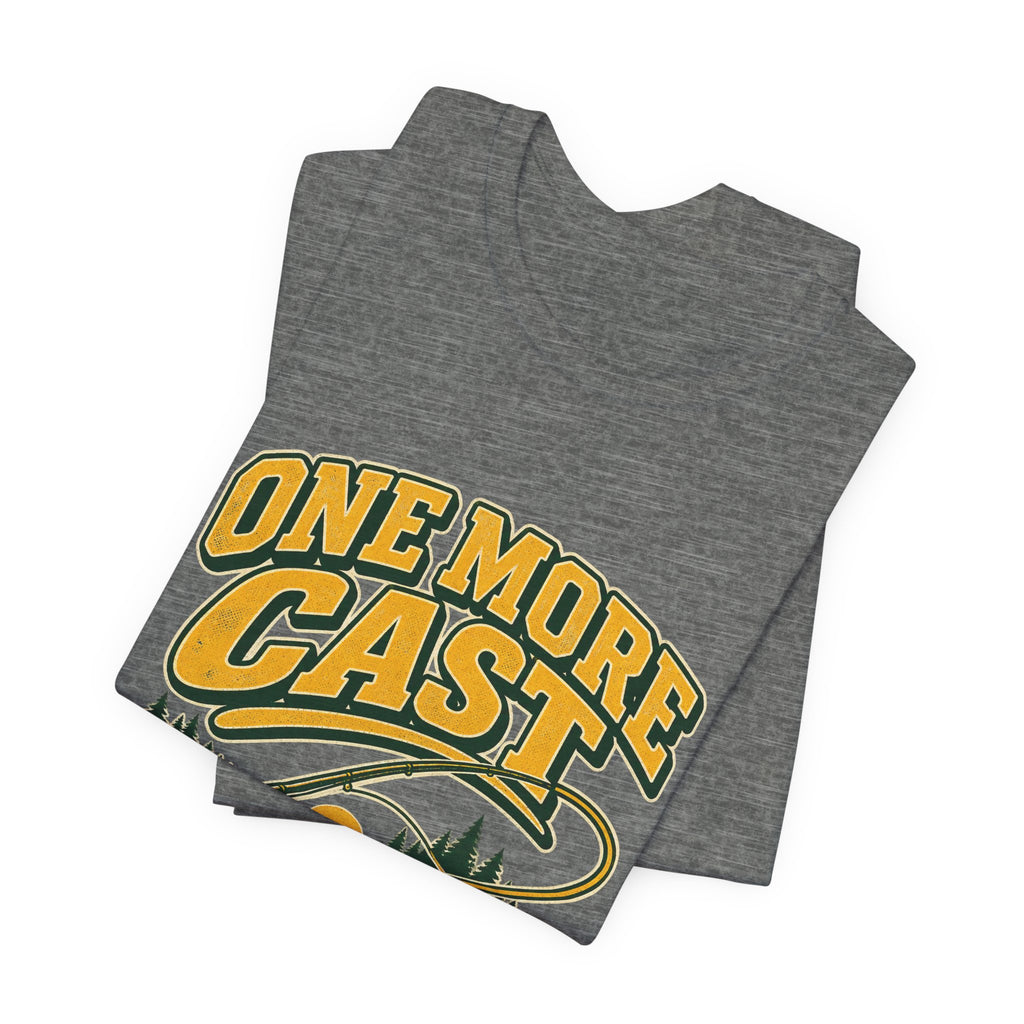 One More Cast Fishing T-Shirt — Vintage Angler Lake Tee