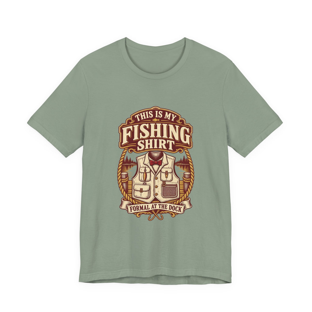 This Is My Fishing Shirt T-Shirt — Formal at the Dock Vintage Angler Tee