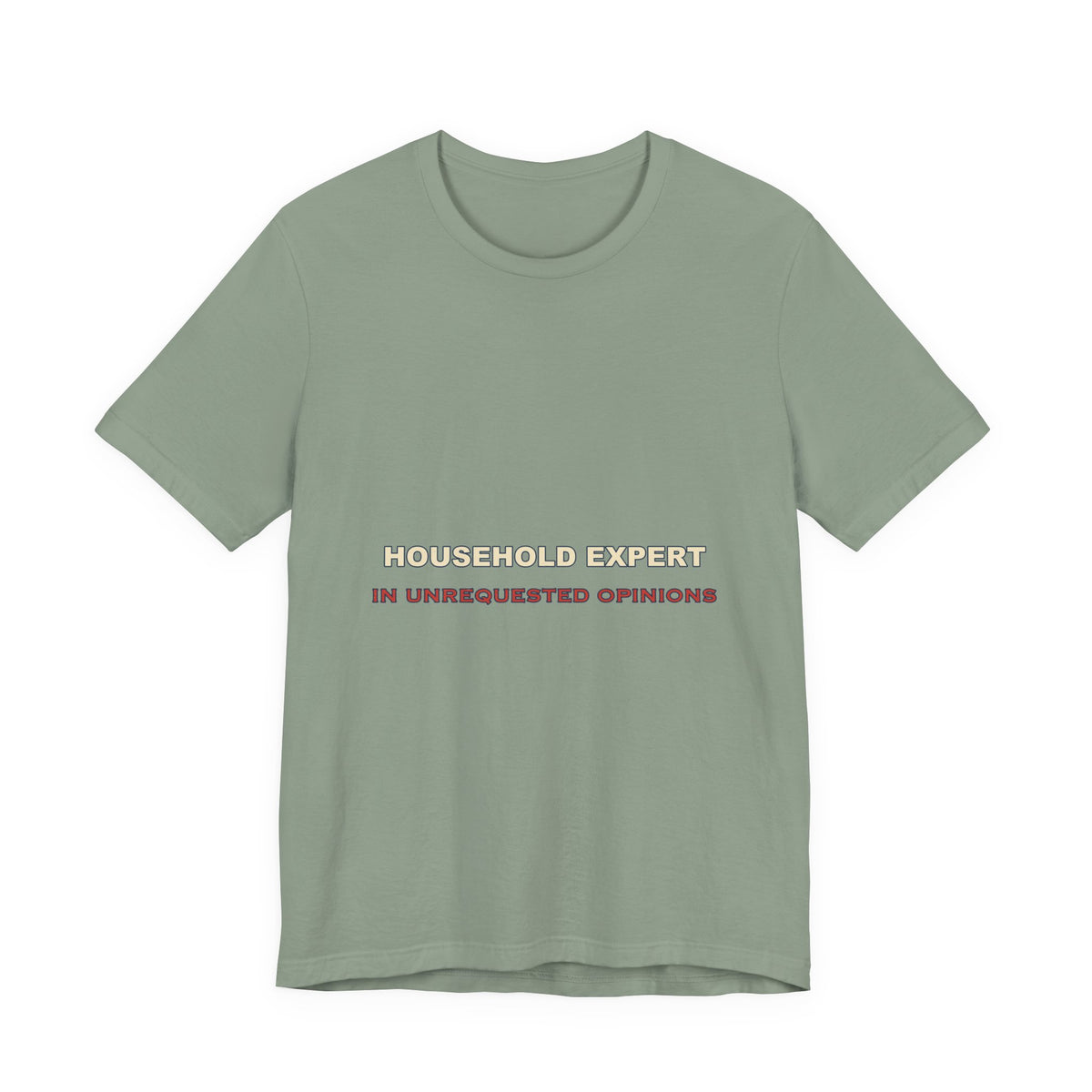 Household Expert in Unrequested Opinions T-Shirt — Funny Vintage Home Humor Tee