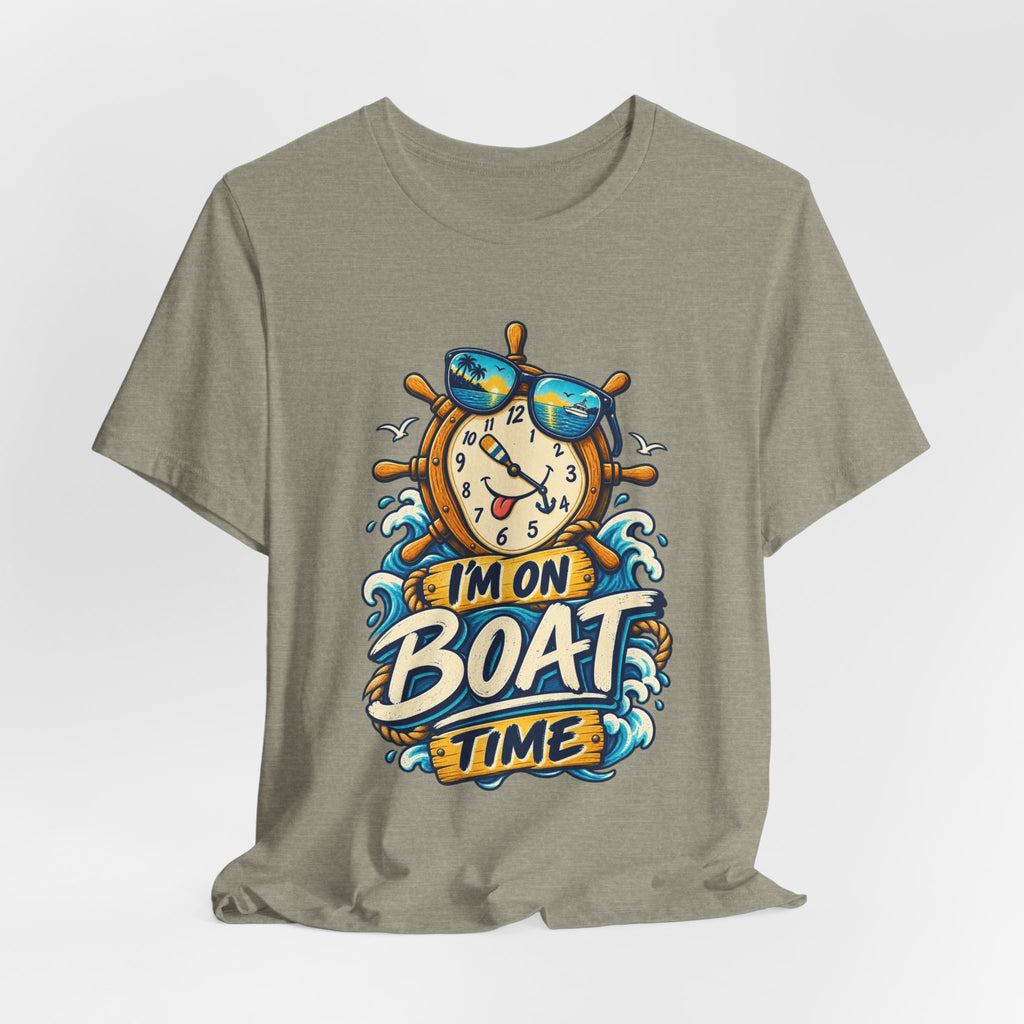 I'm on Boat Time T-Shirt — Funny Nautical Vintage Boating Design