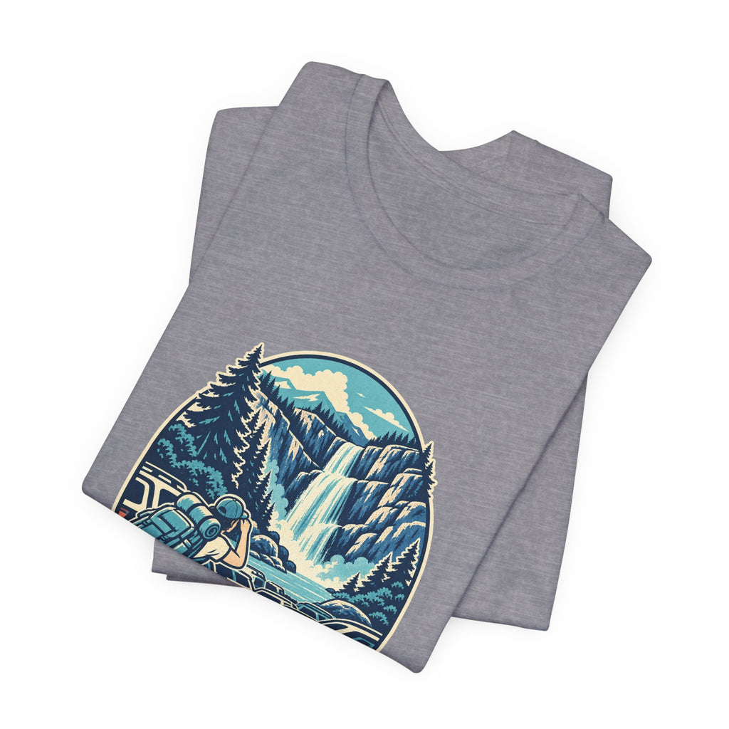 Waterfall Chaser T-Shirt — Mostly Chasing Parking Funny Road Trip Hiking Tee