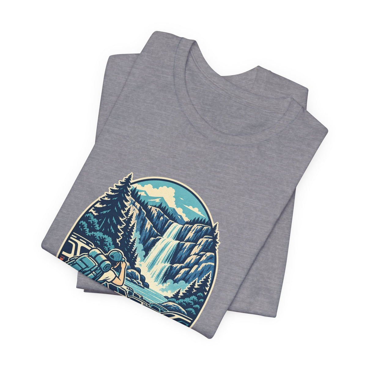 Waterfall Chaser T-Shirt — Mostly Chasing Parking Funny Road Trip Hiking Tee