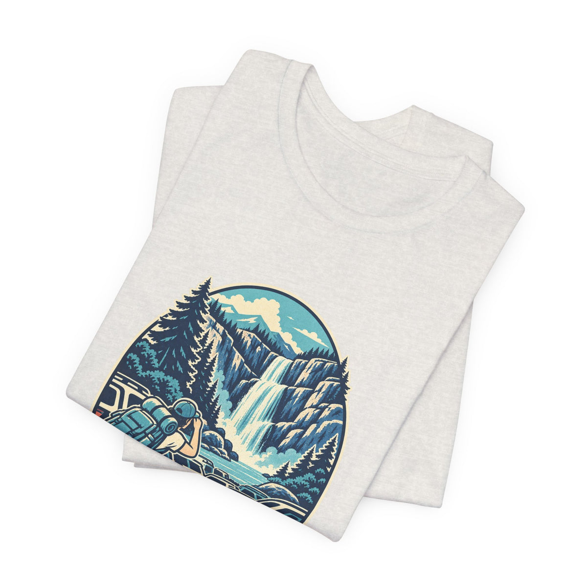 Waterfall Chaser T-Shirt — Mostly Chasing Parking Funny Road Trip Hiking Tee