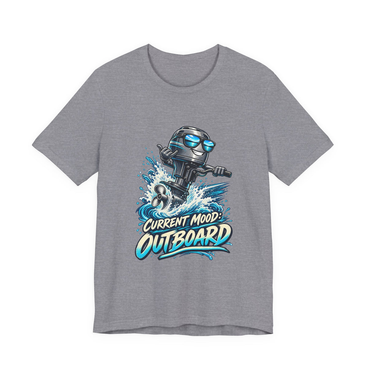 Current Mood: Outboard T-Shirt — Funny Boating and Outboard Motor Graphic Tee