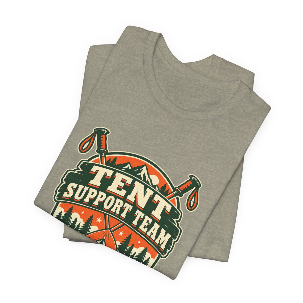 Tent Support Team T-Shirt — Standing By Vintage Camping Tee