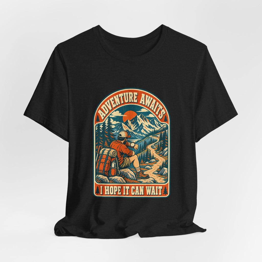 Adventure Awaits Hiking T-Shirt – Vintage Mountain Trail Hiker Tee