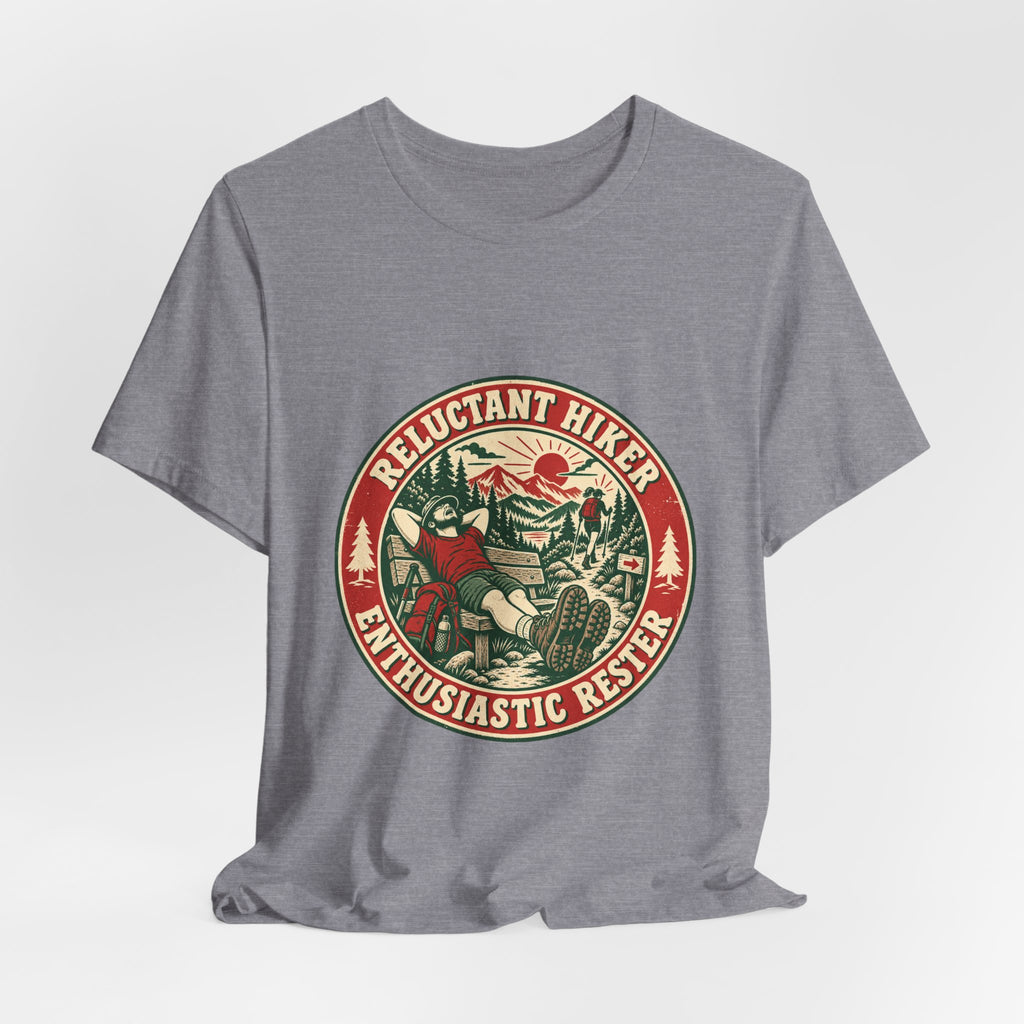 Reluctant Hiker T-Shirt — Enthusiastic Rest Vintage Hiking Tee